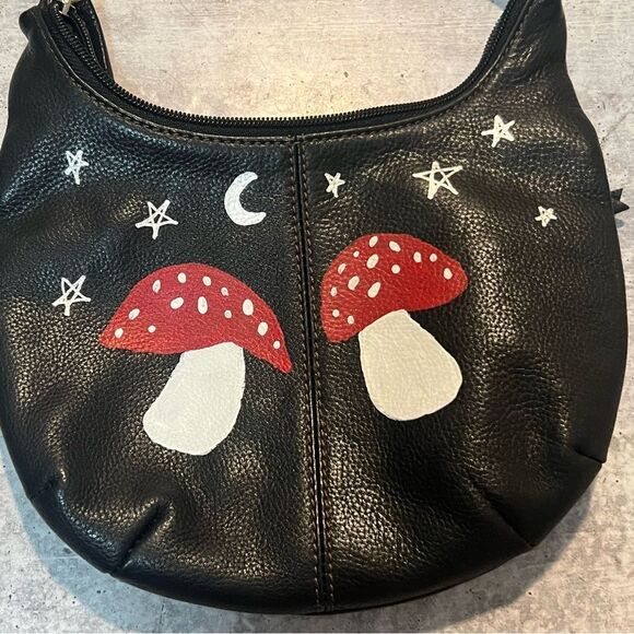 Vintage Leather painted Stone Mountain mini fairy purse - Picture 9 of 10